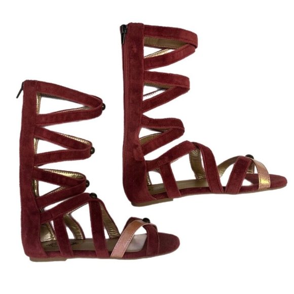 Joyfolie Jenna Gladiator Sandals SIZE 2 Y - Picture 2 of 5